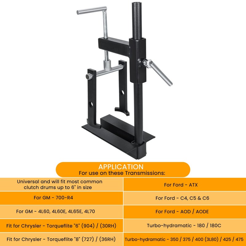 Danti T-0158 Clutch Drum Spring Compressor Transmission Tool Heavy Duty Steel Bench Mount - Image 3